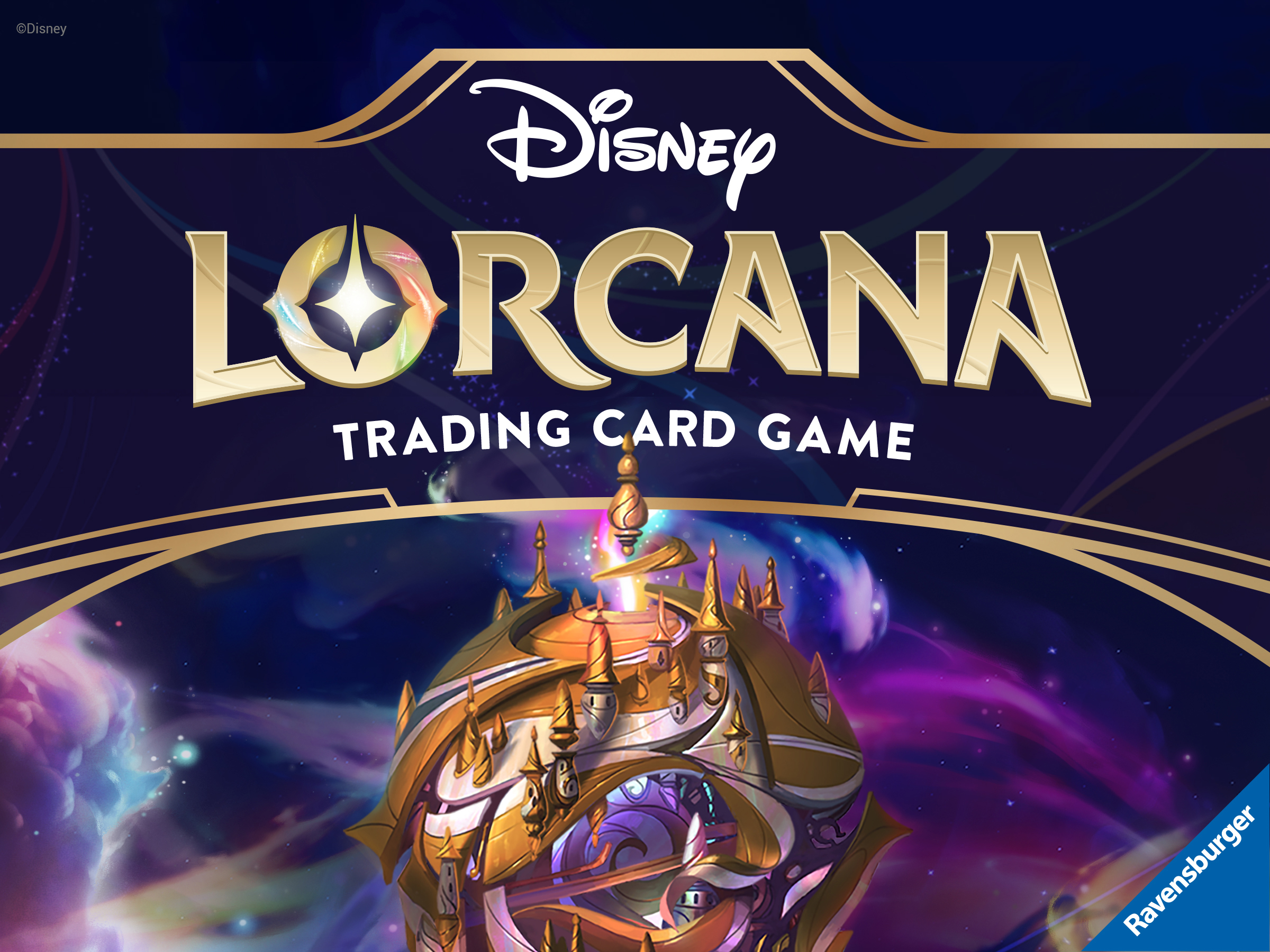 Ravensburger Disney Lorcana Logo with illustration