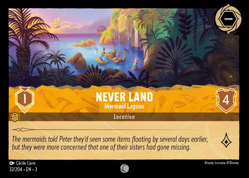 Location card for Disney Lorcana: Never Land - Mermaid Lagoon