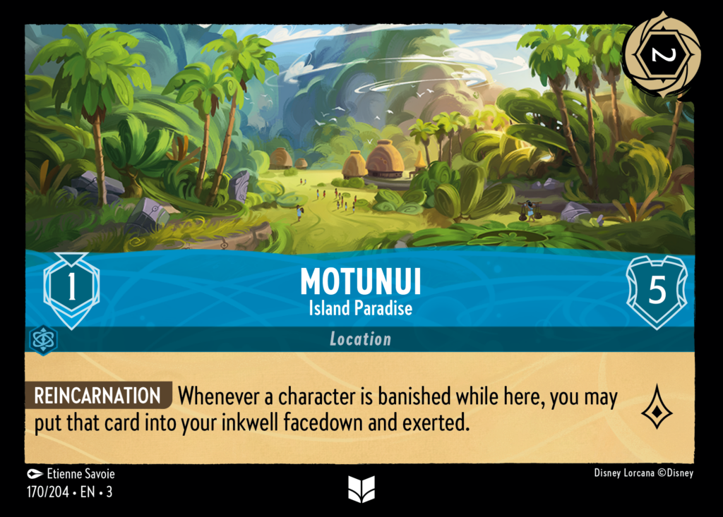 Location card for Disney Lorcana: Motunui - Island Paradise