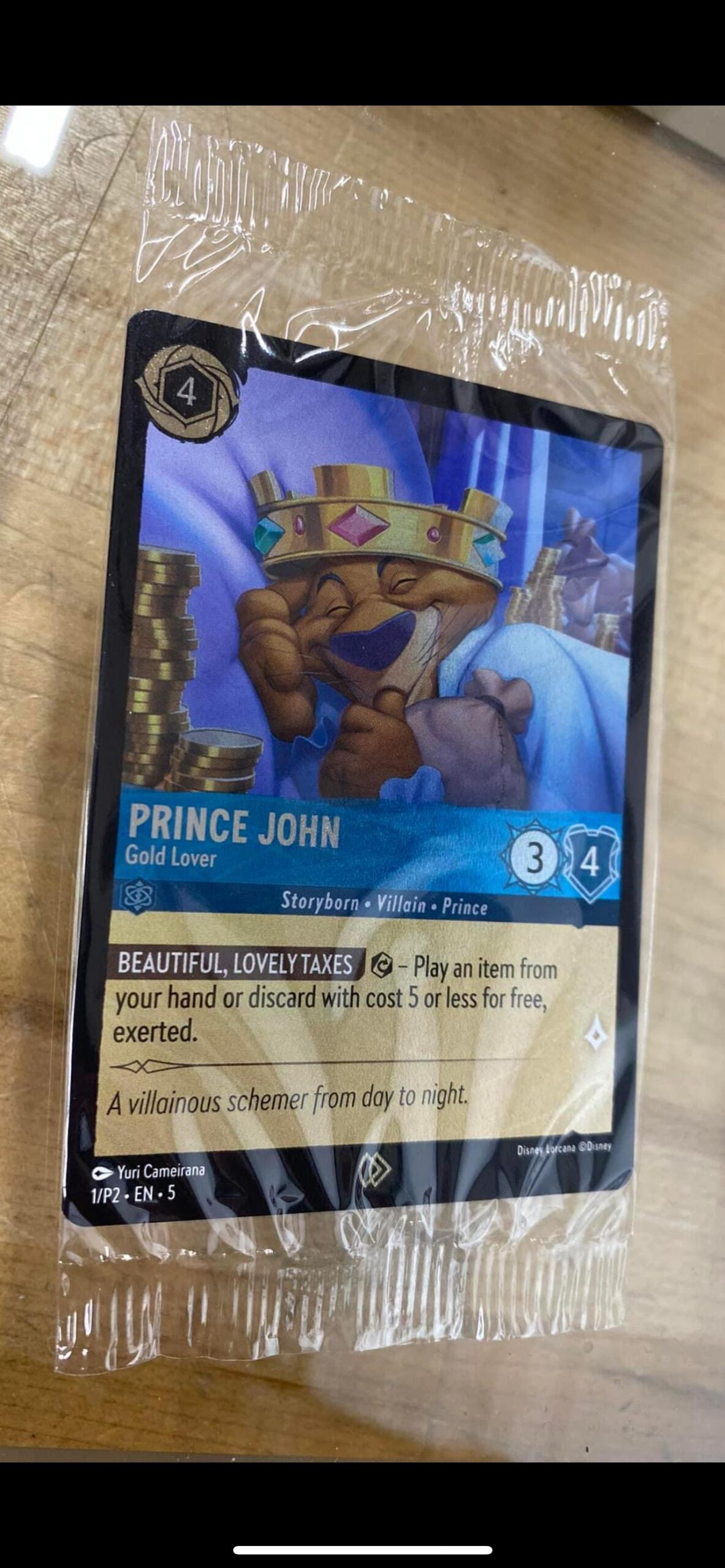 Set 5 - Prince John - Gold Lover